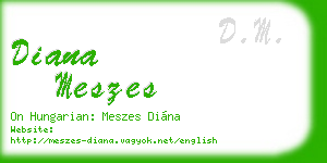 diana meszes business card
